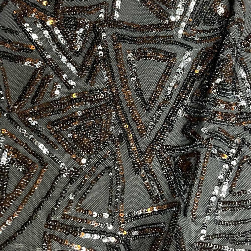 Black Sequin Adjustable Strap Top - image 5